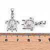 Brass Micro Pave Cubic Zirconia Pendants KK-N257-06P-3