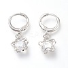 Brass Huggie Hoop Earrings EJEW-Z003-04P-2