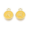 Alloy and Enamel Charms ENAM-T021-28I-1