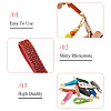 11Pcs 11 Colors Alloy Rhinestone Keychain Findings FIND-BT0001-38B-5