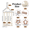 2 Bags 2 Styles Star Flower Wooden Wall-Mounted Hair Clip Display Organizer Racks ODIS-GA0001-93-2