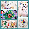 1150Pcs Pom Pom Yarn Pom Pom Balls and Wiggle Googly Eyes Cabochons DIY-YW0012-27-5