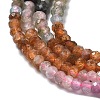 Gradient Color Natural Colorful Tourmaline Beads Strands G-P556-A02-01-4