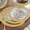 Polyester Braided Lace Trim OCOR-WH0078-09A-6