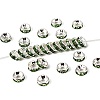 Brass Grade A Rhinestone Spacer Beads RB-A014-Z6mm-07S-1
