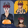 Felt Cloth and Alloy Headwear Crown OHAR-WH20020-01D-5