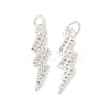 Brass Micro Pave Cubic Zirconia Pendants LS-ZIRC-G163-09S-1