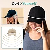 5Pcs Brass Paperclip Chains and Imitated Pearl Acrylic Beads Baseball Cap Chain HJEW-YW00097-5