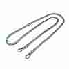 Zine Alloy Curb Chain Bag Handles FIND-WH0126-33C-M-1