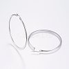 Tarnish Resistant 304 Stainless Steel Big Hoop Earrings LS-EJEW-F105-17P-2