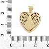 Brass Micro Pave Cubic Zirconia Pendants KK-P323-11B-G02-3