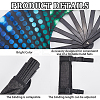 Glitter Plastic & Oxford Cloth Fan with Fan Bags AJEW-WH20022-89A-5