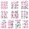 20 Sheets Luminous Water Proof Removable Temporary Tattoos Stickers AJEW-SP0002-81A-1