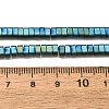 2-Hole Electroplated Synthetic Non-magnetic Hematite Beads Strands G-L613-A01-01C-4