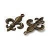 Lily Symbol Tibetan Style Alloy Pendants PALLOY-E776-01AB-01-2