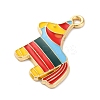 Alloy Enamel Pendants FIND-M060-23B-G-2