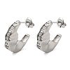 Non-Tarnish 304 Stainless Steel Stud Earrings Findings LS-STAS-G317-06P-1