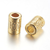 Golden Alloy Column Beads LS-K08WS012-1