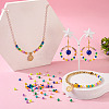 100Pcs 10 Colors Spray Painted Alloy Beads FIND-TA0003-08-6