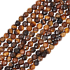 2 Strands Natural Yellow Tiger Eye Beads Strands G-BBC0001-29-1