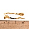 304 Stainless Steel Snake Stud Earrings EJEW-A136-03A-G-5