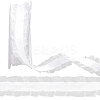 10 Yards Polyester Pleated Lace Trim OCOR-WH0080-93A-1