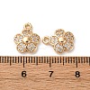 Brass Micro Pave Cubic Zirconia Pendants KK-Z112-17G-3