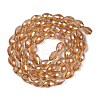 Transparent Electroplate Glass Beads Strands EGLA-N013-T10mm-B21-2