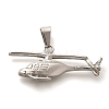 Anti-Tarnish 304 Stainless Steel Pendants STAS-U035-35P-01-1