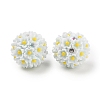 Handmade Luminous Polymer Clay Rhinestone Fancy Beads CLAY-H003-04D-3