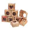   48Pcs 6 Style Square Foldable Creative Kraft Paper Gift Boxes CON-PH0002-67-1