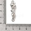 Alloy Rhinestone Rose Flower Heart Links Connector Charms FIND-D305-10P-3