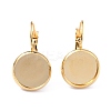 304 Stainless Steel Leverback Earring Settings STAS-F191-03G-10mm-2