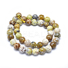 Natural Yellow Opal Beads Strands G-I213-18-10mm-3
