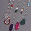 Acrylic Sun Pendant Decorations HJEW-D302-06-4