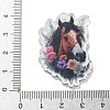 Wsetern Cowboy Theme Printed Acrylic Pendants OACR-H043-01A-3