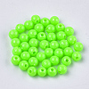 Opaque Plastic Beads X-KY-T005-6mm-609-1