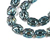 Electroplate Glass Beads Strands EGLA-T021-05F-3