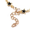 Alloy Enamel Star Link Chain Bracelets & Necklaces Jewelry Sets X-SJEW-JS01140-10