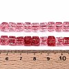 Crackle Transparent Glass Beads Strands GLAA-N062-6mm-09-4