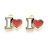 Alloy Enamel Pendants ENAM-T024-94A-G-1