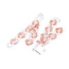 Acrylic Curb Chain Tassel Dangle Stud Earrings for Women EJEW-JE04767-04-5