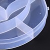 5 Grids Transparent Plastic Box LS-CON-B009-05-5