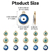15Pcs 3 Styles Epoxy Resin Enamel Pendants RESI-YW0001-78-2