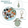 Angel Natural Gemstone Pendant Decoration HJEW-GO00033-3