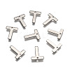 Tarnish Resistant 304 Stainless Steel Letter Charms LS-X-STAS-O072-T-1