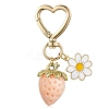 Acrylic Strawberry Pendant Decoration HJEW-SW00120-04-1
