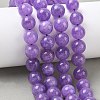 Dyed Natural Malaysia Jade Beads Strands G-G021-01D-01-5
