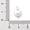 925 Sterling Silver Cubic Zirconia Pendants STER-Q001-03S-02-3
