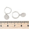 925 Sterling Silver Micro Pave Clear Cubic Zirconia Hoop Earrings for Women EJEW-G427-01P-01-5
